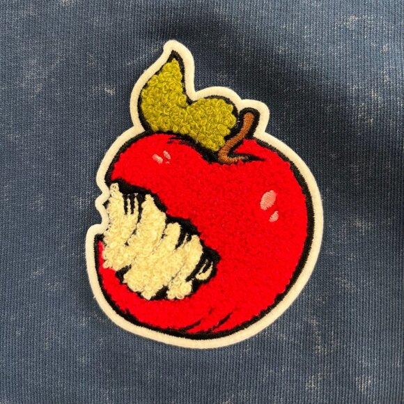 Sportiqe Apparel Co - 1/4 Zip Pullover w/Bitten Apple Applique - Blue - Size M - Picture 4 of 11